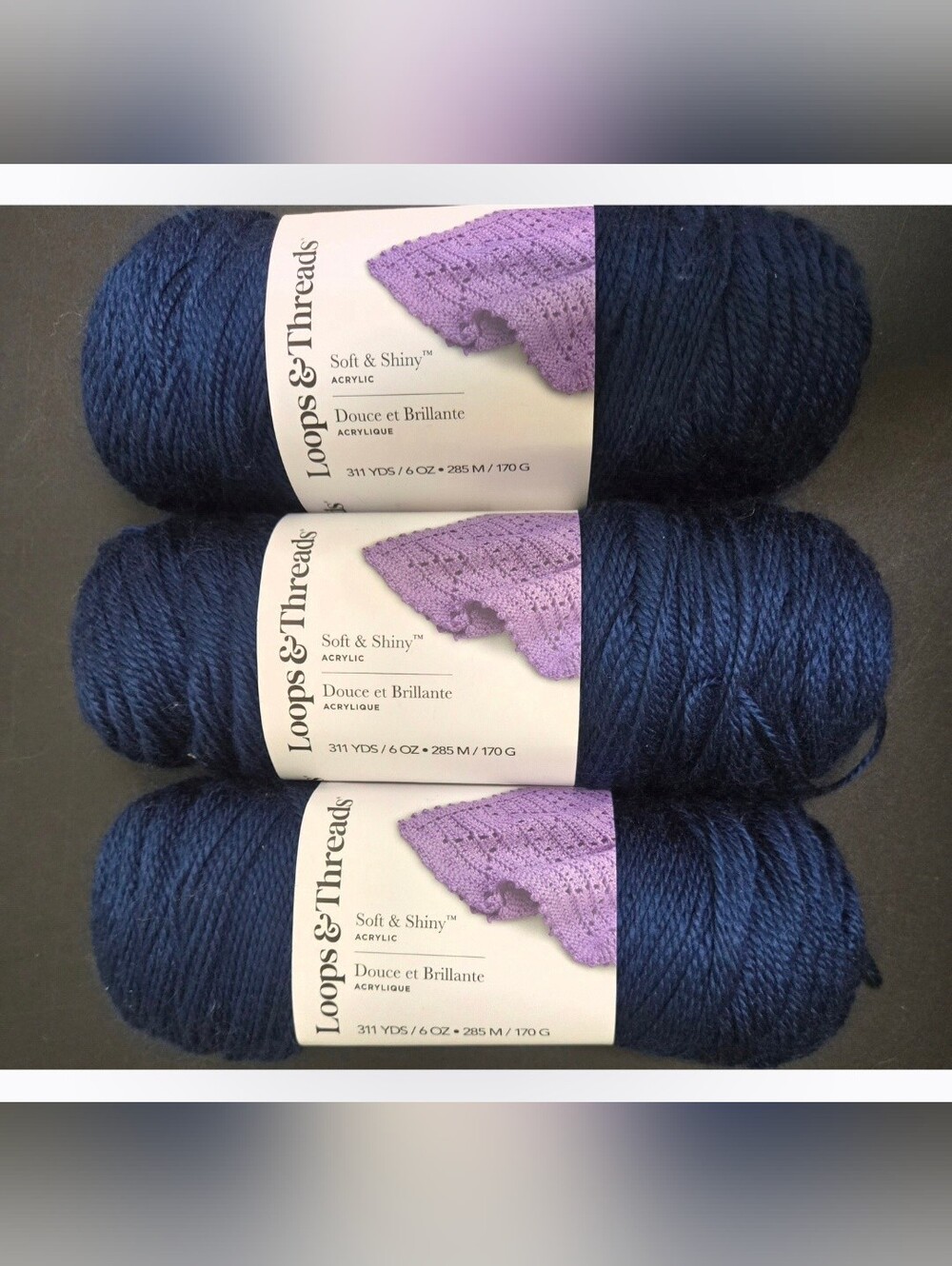 Loops & Threads Denim Jeans Yarn - 3 Skeins